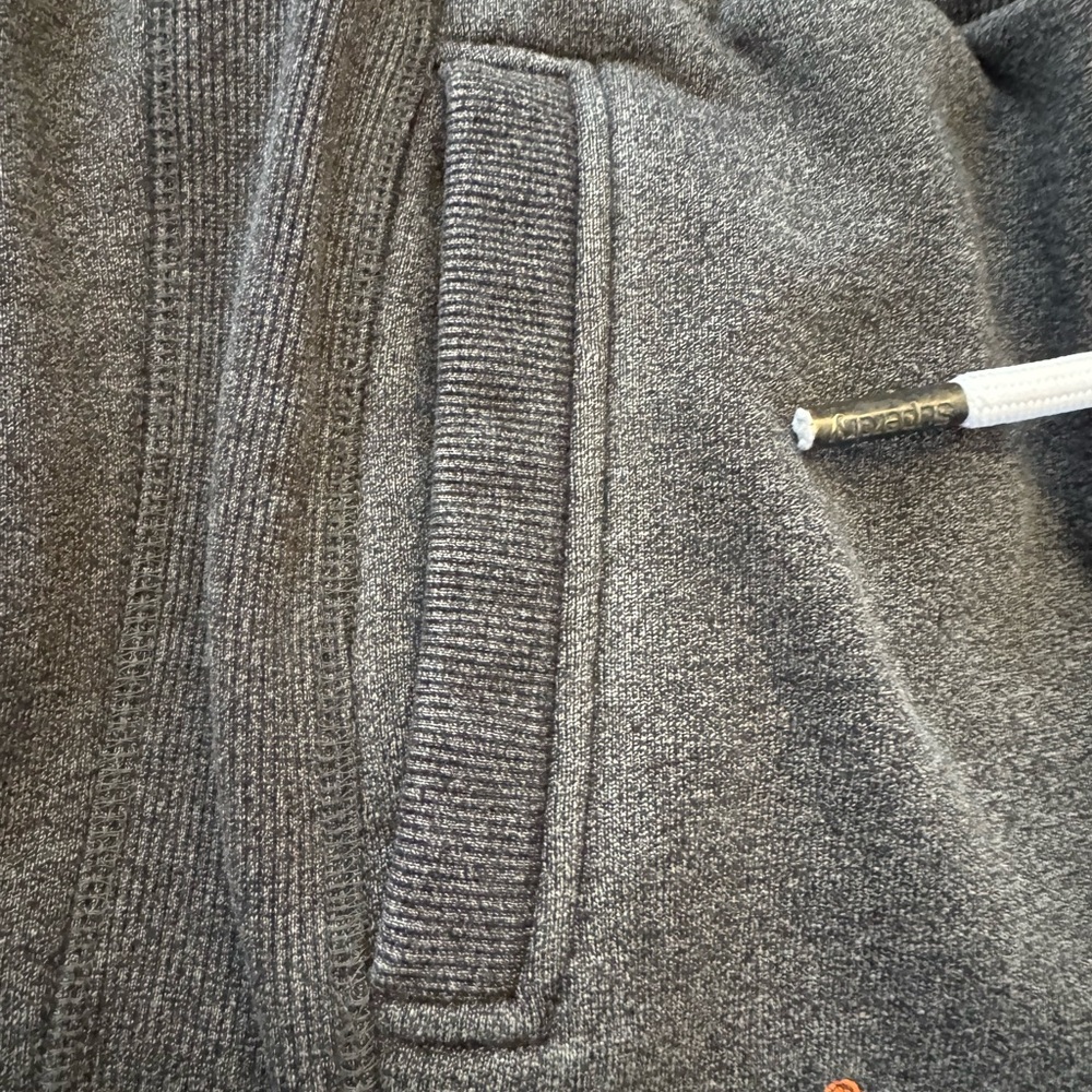 #677 Superdry The Orange Label Gray designer Jogger Pants (NWOT) comfortable - Picture 9 of 13